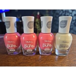Sally Hansen, good kind pure, nail polish set of 2, 200 Pink Cloud & 270 Coral